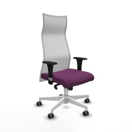 Piqueras y Crespo Albacete malla sincro malla blanca similpiel morado brazos 1D base blanca ruedas 65mm engomadas