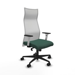 Piqueras y Crespo Albacete malla sincro malla blanca bali verde botella brazos blancos base nailon ruedas 65 mm nailon