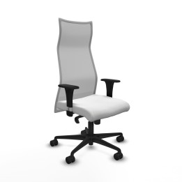 Piqueras y Crespo Albacete malla XL sincro malla gris bali blanco brazos 1D base nailon ruedas 65mm nailon