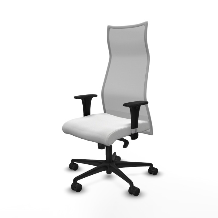 Piqueras y Crespo Albacete malla XL sincro malla gris bali blanco brazos 1D base nailon ruedas 65mm nailon
