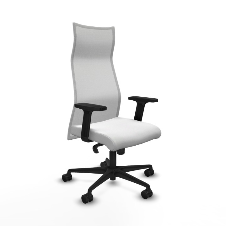 Piqueras y Crespo Albacete malla sincro malla blanca bali blanco brazos 2D base nailon ruedas 65 mm nailon
