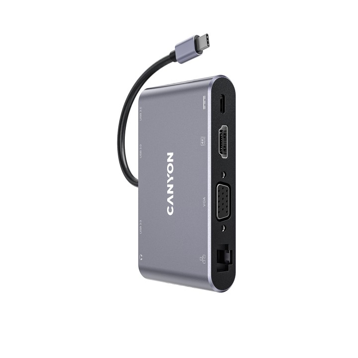 Canyon DS-14 USB 3.2 Gen 1 (3.1 Gen 1) Type-C 5000 Mbit/s Gris