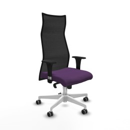Piqueras y Crespo Albacete malla sincro malla negra bali morado brazos 1D base blanca ruedas 65mm engomadas