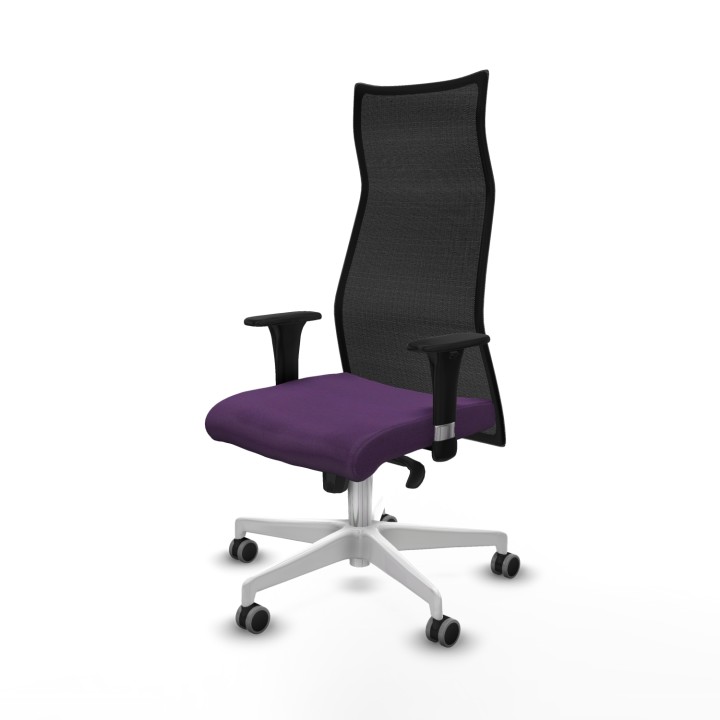 Piqueras y Crespo Albacete malla sincro malla negra bali morado brazos 1D base blanca ruedas 65mm engomadas