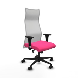 Piqueras y Crespo Albacete malla sincro malla blanca similpiel rosa brazos 1D base nailon ruedas 65 mm nailon