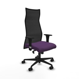 Piqueras y Crespo Albacete malla sincro malla negra bali morado brazos 1D base nailon ruedas 65 mm nailon