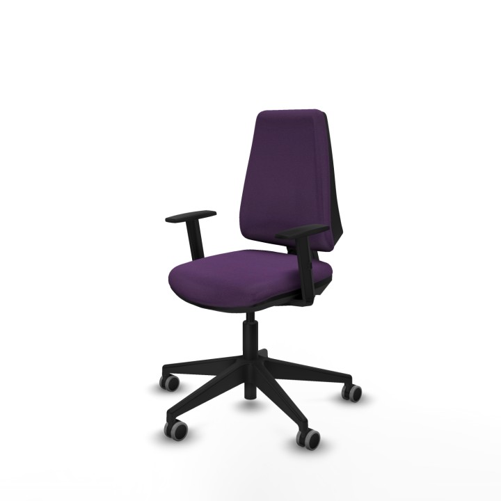 Piqueras y Crespo Elche CP bali morado brazos 1D base piramidal ruedas engomadas 65mm