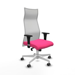 Piqueras y Crespo Albacete malla sincro malla blanca similpiel rosa brazos 1D base blanca ruedas 65mm engomadas