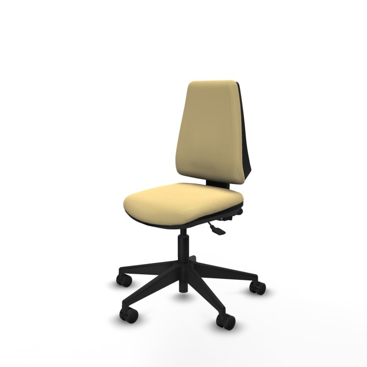Piqueras y Crespo Elche AS similpiel crema base piramidal ruedas nailon 65mm