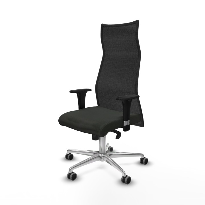 Piqueras y Crespo Albacete malla XL sincro malla negra bali negro brazos 1D base aluminio ruedas 65mm engomadas