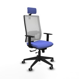 Piqueras y Crespo Horna traslack malla blanca bali azul claro brazos 1D base piramidal cabecero 2D ruedas 65mm engomadas