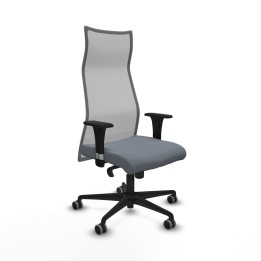 Piqueras y Crespo Albacete malla sincro malla gris bali gris brazos 1D base nailon ruedas 65mm engomadas