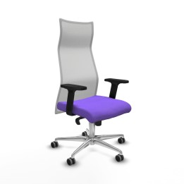 Piqueras y Crespo Albacete malla sincro malla blanca bali lila brazos 2D base aluminio ruedas 65mm engomadas