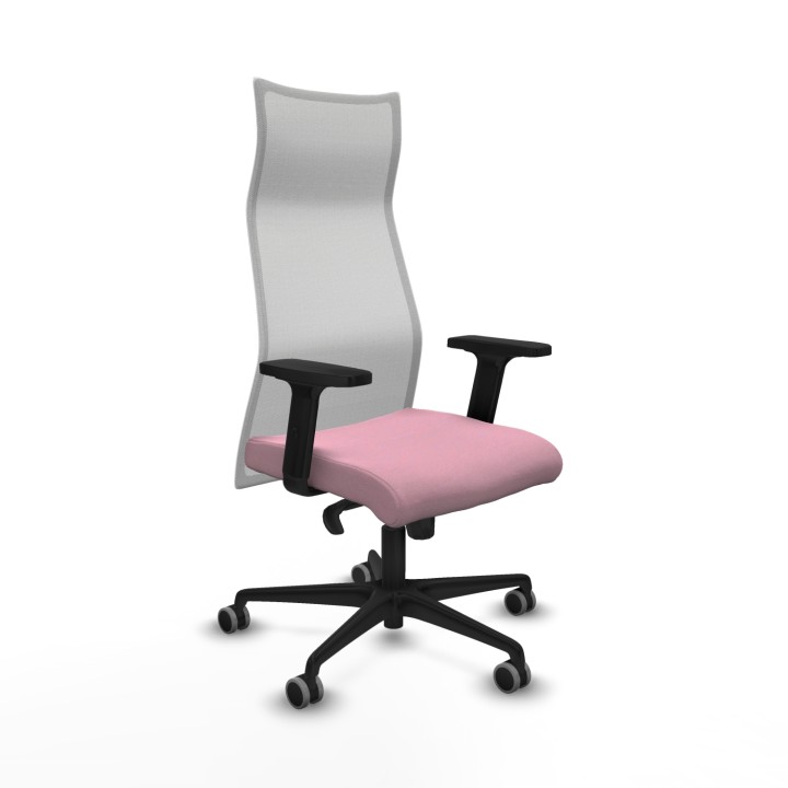 Piqueras y Crespo Albacete malla sincro malla blanca bali rosa brazos 2D base nailon ruedas 65mm engomadas