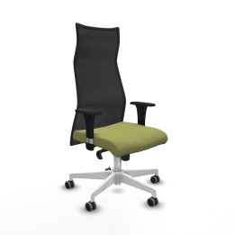 Piqueras y Crespo Albacete malla XL sincro malla negra bali verde oliva brazos 1D base blanca ruedas 65mm engomadas