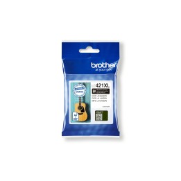 Brother LC-421XLBK cartucho de tinta 1 pieza(s) Original Alto rendimiento (XL) Negro