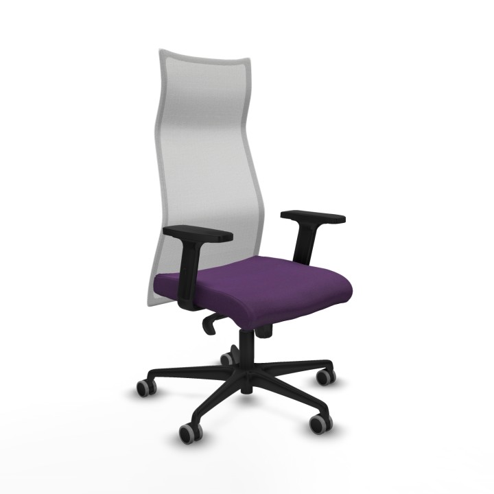 Piqueras y Crespo Albacete malla sincro malla blanca bali morado brazos 2D base nailon ruedas 65mm engomadas