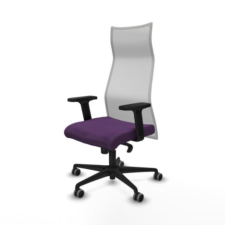Piqueras y Crespo Albacete malla sincro malla blanca bali morado brazos 2D base nailon ruedas 65mm engomadas