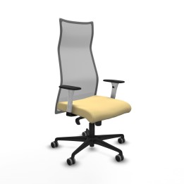 Piqueras y Crespo Albacete malla sincro malla gris similpiel crema brazos blancos base nailon ruedas 65mm engomadas