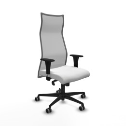 Piqueras y Crespo Albacete malla sincro malla gris bali blanco brazos 1D base nailon ruedas 65mm engomadas
