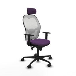 Piqueras y Crespo Jorquera sincro malla blanca bali morado brazos 1D base nailon cabecero 2D ruedas 65mm nailon