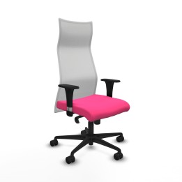 Piqueras y Crespo Albacete malla XL sincro malla blanca similpiel rosa brazos 1D base nailon ruedas 65mm nailon