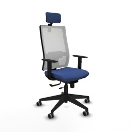 Piqueras y Crespo Horna traslack malla blanca bali azul marino brazos 1D base piramidal cabecero 2D ruedas 65mm engomadas