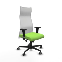 Piqueras y Crespo Albacete malla XL sincro malla blanca bali pistacho brazos 1D base nailon ruedas 65mm engomadas