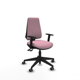 Piqueras y Crespo Elche AS bali rosa brazos 1D base piramidal ruedas engomadas 65mm