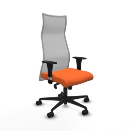 Piqueras y Crespo Albacete malla XL sincro malla gris bali naranja brazos 1D base nailon ruedas 65mm nailon