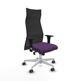 Piqueras y Crespo Albacete malla XL sincro malla negra bali morado brazos 1D base blanca ruedas 65mm engomadas