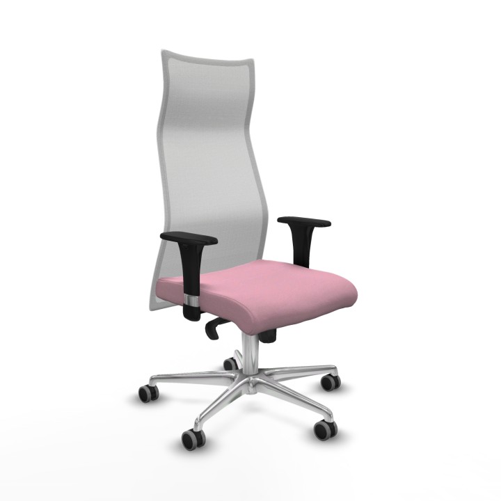 Piqueras y Crespo Albacete malla sincro malla blanca bali rosa brazos 1D base aluminio ruedas 65mm engomadas