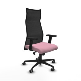 Piqueras y Crespo Albacete malla sincro malla negra bali rosa brazos 2D base nailon ruedas 65mm engomadas