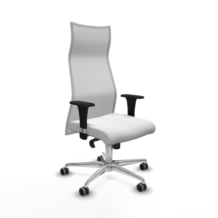 Piqueras y Crespo Albacete malla sincro malla blanca bali blanco brazos 1D base aluminio ruedas 65mm engomadas