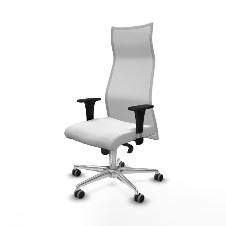 Piqueras y Crespo Albacete malla sincro malla blanca bali blanco brazos 1D base aluminio ruedas 65mm engomadas