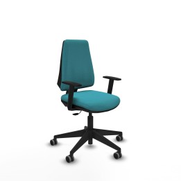 Piqueras y Crespo Elche CP bali turquesa brazos 1D base piramidal ruedas engomadas 65mm