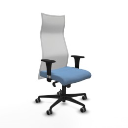 Piqueras y Crespo Albacete malla XL sincro malla blanca bali azul cielo brazos 1D base nailon ruedas 65mm engomadas