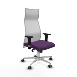 Piqueras y Crespo Albacete malla sincro malla blanca bali morado brazos 1D base aluminio ruedas 65mm engomadas