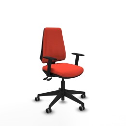 Piqueras y Crespo Elche AS bali naranja oscuro brazos 1D base piramidal ruedas engomadas 65mm