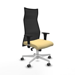 Piqueras y Crespo Albacete malla sincro malla negra similpiel crema brazos 1D base blanca ruedas 65mm engomadas