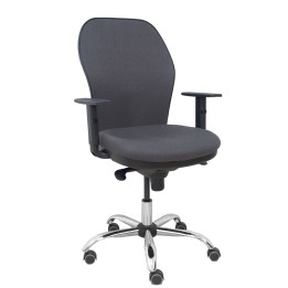 Piqueras y Crespo Silla Jorquera respaldo bali gris oscuro asiento bali gris oscuro base cromada y ruedas parqu
