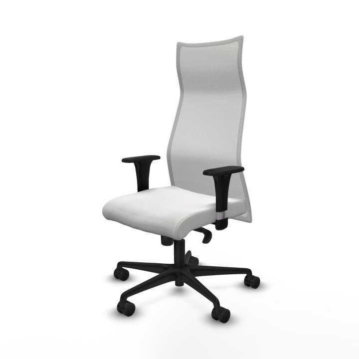 Piqueras y Crespo Albacete malla sincro malla blanca bali blanco brazos 1D base nailon ruedas 65 mm nailon