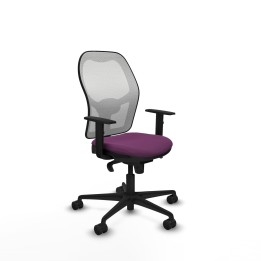 Piqueras y Crespo Jorquera sincro malla blanca similpiel morado brazos 1D base nailon ruedas 65mm nailon