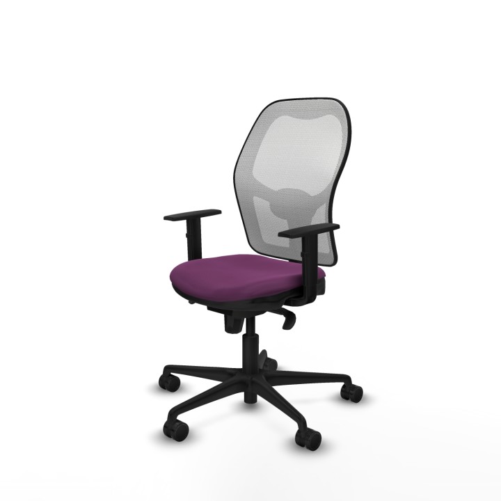 Piqueras y Crespo Jorquera sincro malla blanca similpiel morado brazos 1D base nailon ruedas 65mm nailon