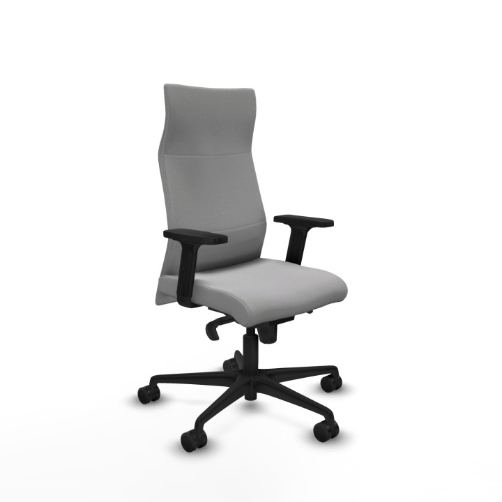 Piqueras y Crespo Albacete dirección sincro bali gris claro brazos 2D base nailon ruedas 65 nailon