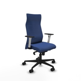 Piqueras y Crespo Albacete dirección sincro bali azul marino brazos 1D blancos base nailon ruedas 65 nailon