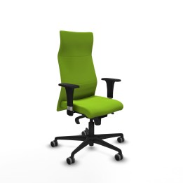 Piqueras y Crespo Albacete XL sincro similpiel pistacho brazos 1D base nailon ruedas 65mm engomadas