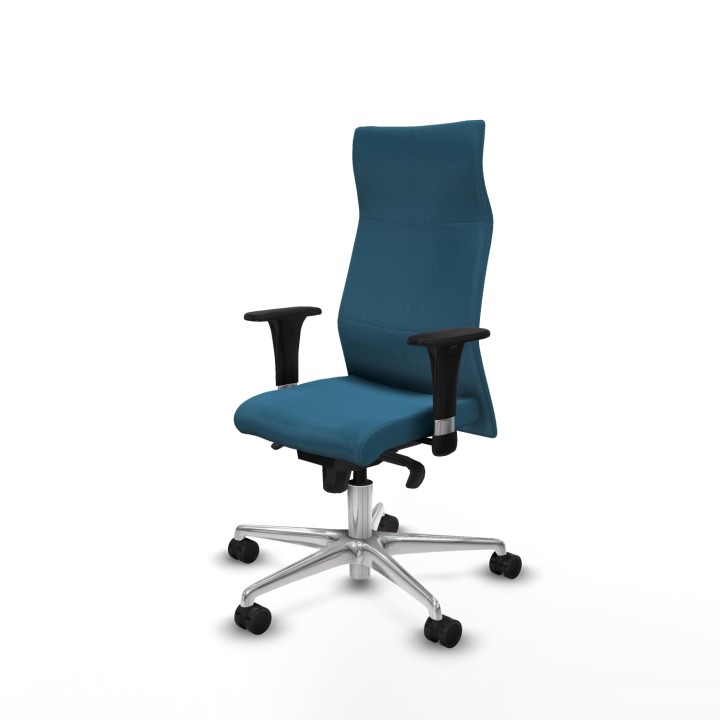Piqueras y Crespo Albacete XL sincro bali verde petroleo brazos 1D base aluminio ruedas 65 mm nailon