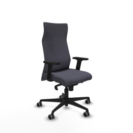 Piqueras y Crespo Albacete dirección sincro bali gris oscuro brazos 2D base nailon ruedas 65 engomadas