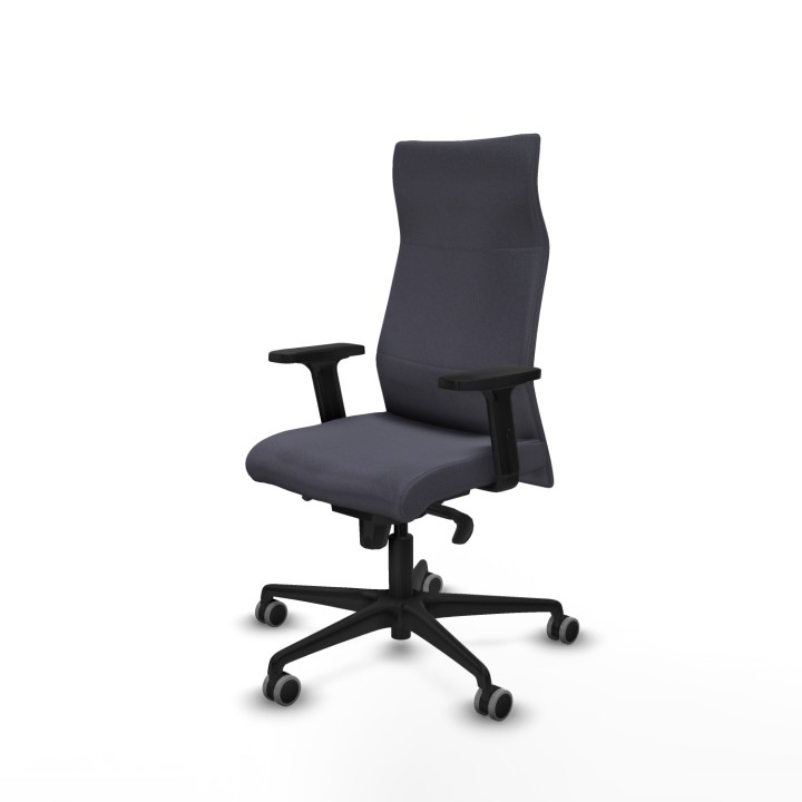 Piqueras y Crespo Albacete dirección sincro bali gris oscuro brazos 2D base nailon ruedas 65 engomadas